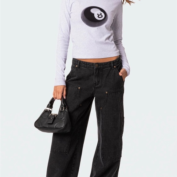 Edikted 8 Ball Fitted Longsleeve - Picture 4 of 4